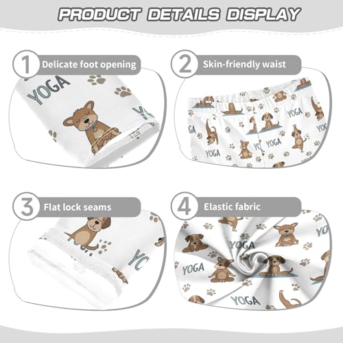 Girls Leggings Size 4T Dogs Yoga Stretchy Tights Girl Clothes Comfortable Pants for Running School3