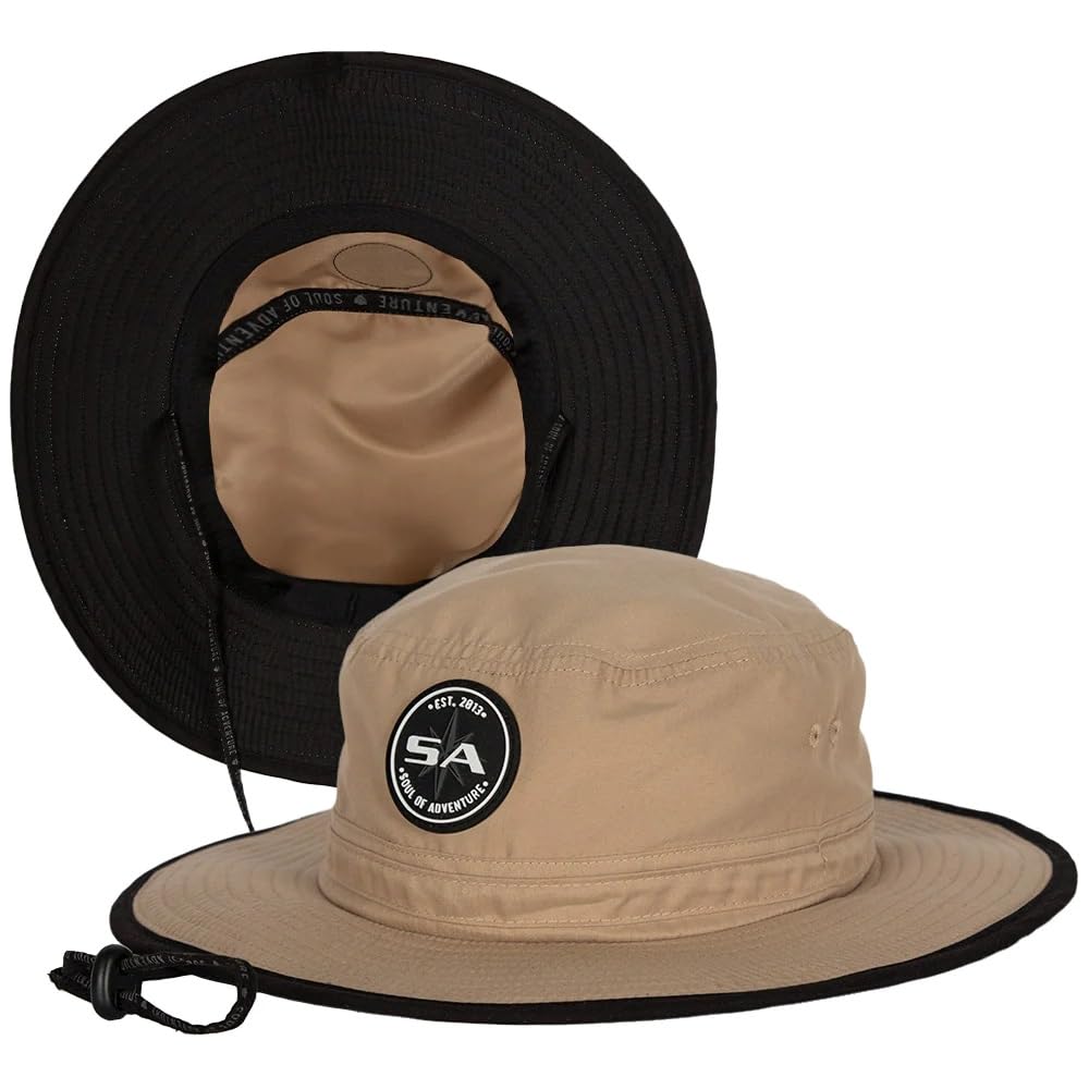 S A SA Company Bucket Hat UV 50+ for Adults, Solid Beige, One Size