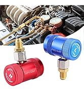 Nivvity Connecteur Rapide, R1234yf Adaptateur de Port de Service de climatiseur à coupleurs Rapid...