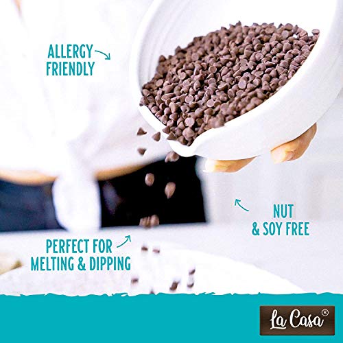 Image of La Casa Milk+Dark Chocolate Chips | Ideal for Baking & Garnishing | 2x100g |