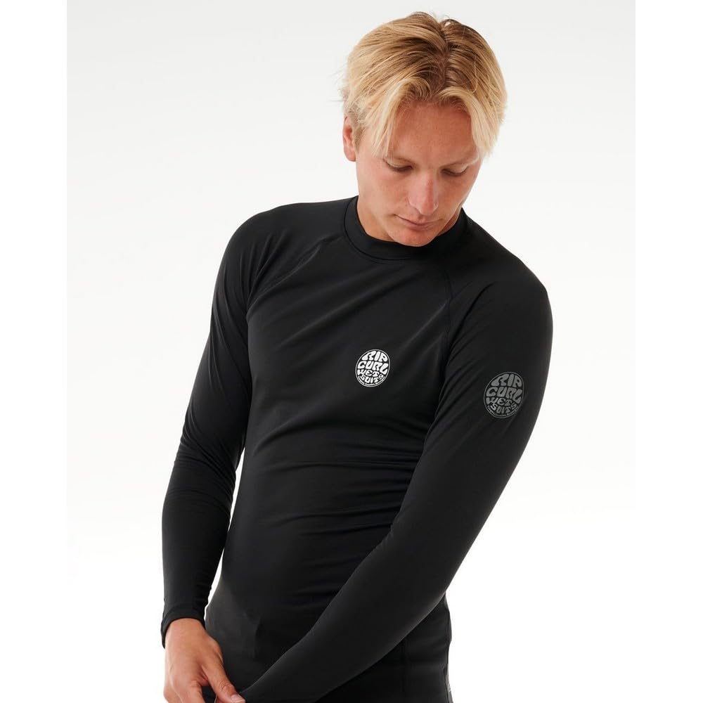 RIP CURL Rash Guard A Maniche Lunghe Icons UPF Brushed M
