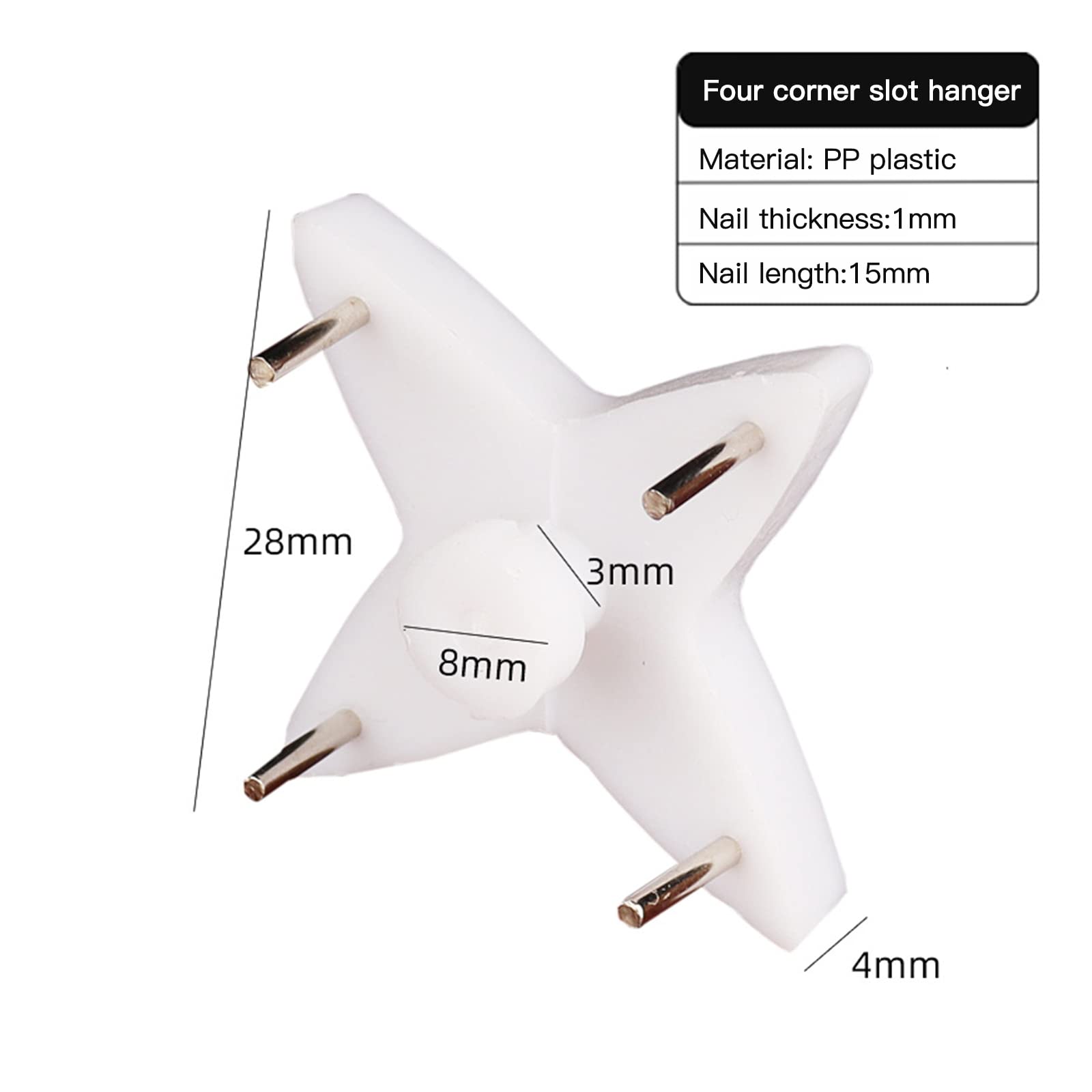 Tepengdie 131PCS Non-Trace Picture Hook for Hard Wall, Picture Hanging Kit for Picture Frame Fixing, Assorted Picture Hanger Set for Hardwall Drywall Painting Wedding Photos Mirror, White