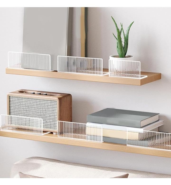 Image of Self-Adhesive Floating Mini Shelves Wall for Small Items, Wall Mounting, Self-Adhesive Shelves for Living Room /Bedroom /Office, Shower Shelf(2 Small 2 Big Shelf)