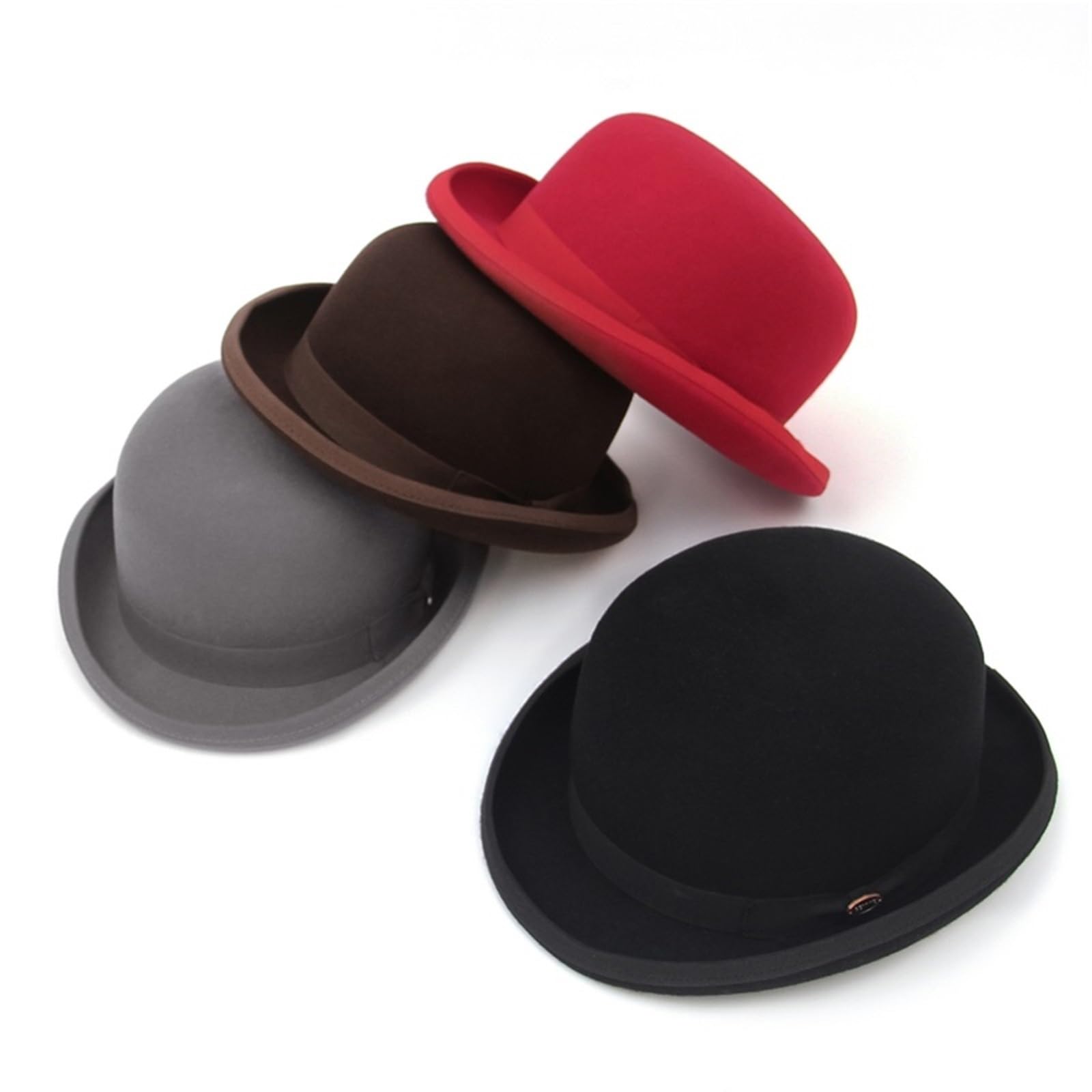 Sombrero de Copa Sombrero de copa fieltro lana for hombres y mujeres, sombrero Formal fiesta, gorra mago para Una Gala