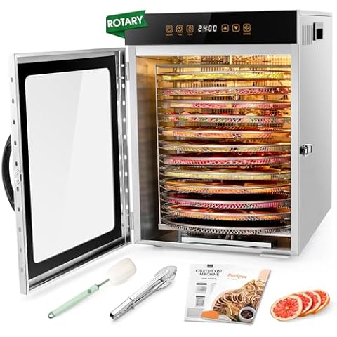 Déshydrateur Kwasyo 12 Plateaux Inox Cover