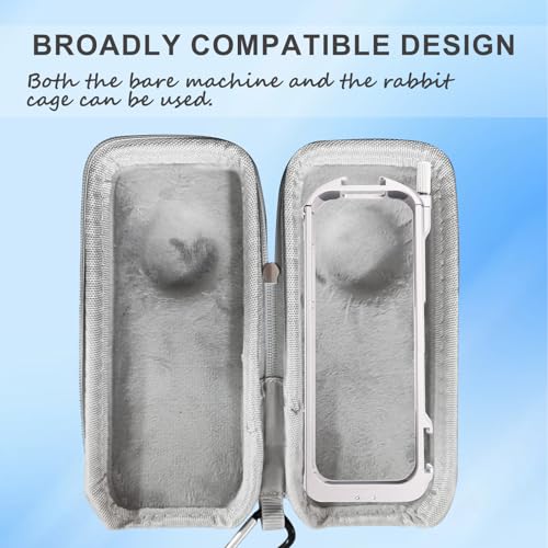 YOWOLF Insta360 X4 Kamera Schutz-Set – 2 Objektivschutz, Silikonhülle, Displayschutzfolie, Hartschalen-Transportbox mit Verschluss (weiß, größer & extra hart)