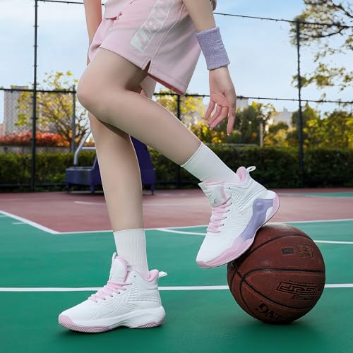 Image of Beita Basketball Shoes for Women High Upper Volleyball Shoes Fashion Sneakers Breathable Sports Shoes Anti Slip