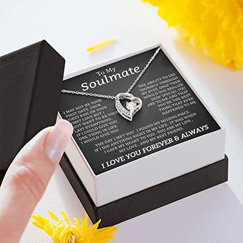 Beautiful-Soulmate-Necklace-To-My-Girlfriend-Wife-Necklace-My-Future-Wife-Gift-Soulmate-Jewelry-Forever-Love-Necklace-Love-Knot-and-alluring-Necklace