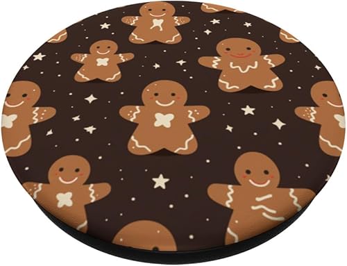 Miniatura 2 de Coockie de pan de jengibre navideño - PopSockets estándar con temática navideña