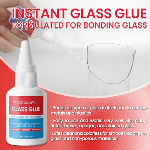 Cocomfix JSJ-001 Glass Glue, 30G Glass Glue Clear Traceless Repair Heavy Duty thumb #6
