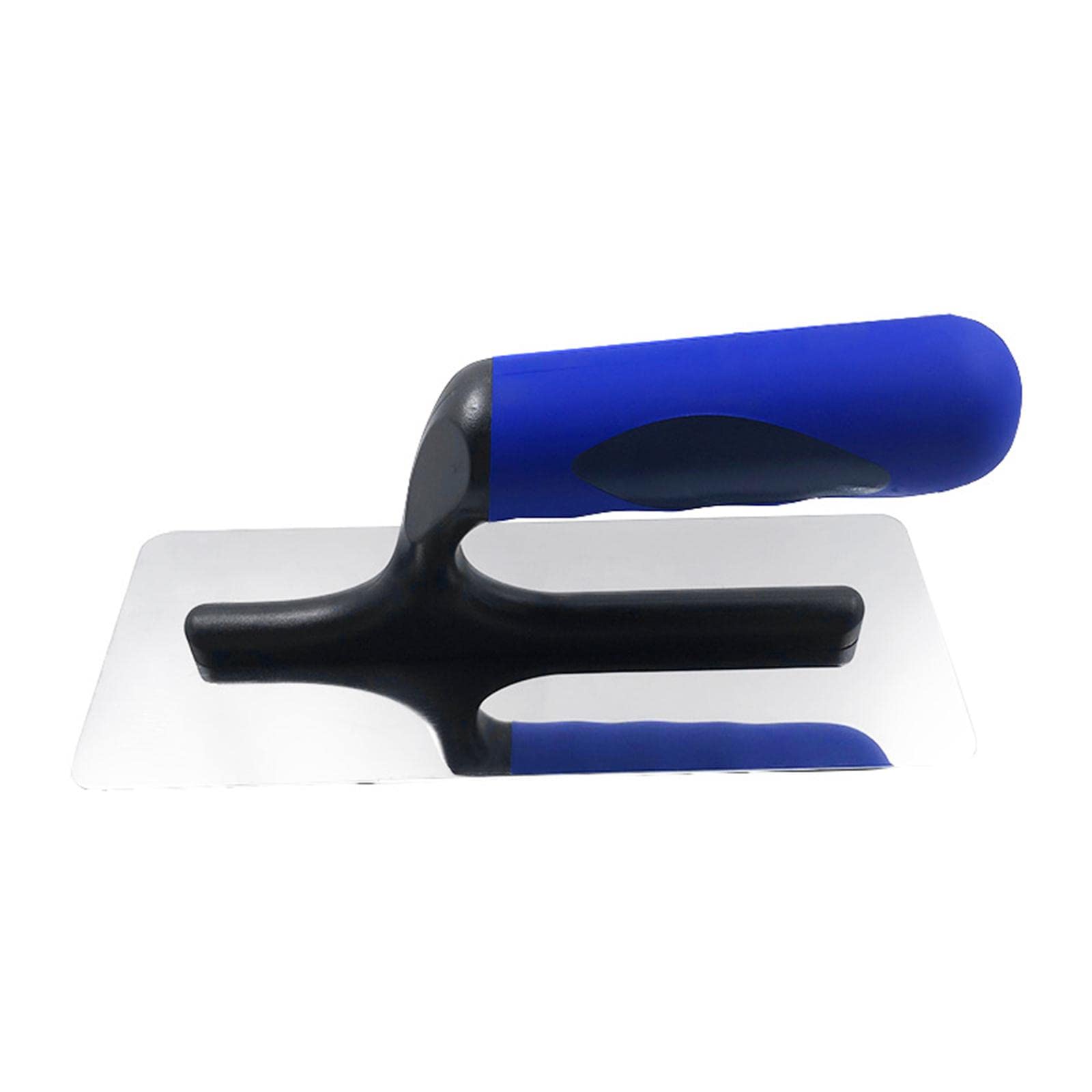 Stainless Steel Drywall Trowel Plastic Handle Plastering Trowel for Scraping,Blue,20cm