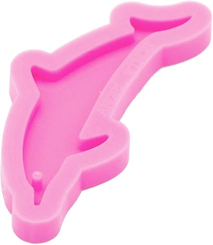Miniatura 4 de Molde de resina súper brillante en forma de delfín, moldes de silicona estilo animal, moldes de epoxi y resina para manualidades, llaveros, molde