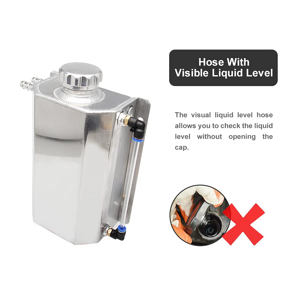 Buy Coolant Overflow Tank 2L Coolant Reservoir tank Made of Aluminum