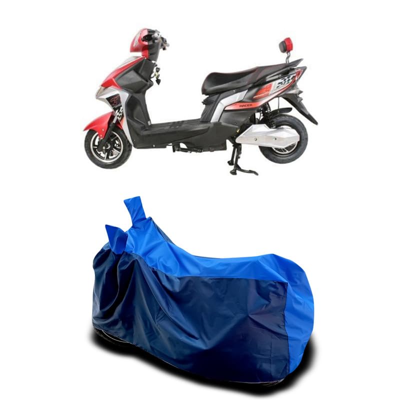 Image of DUFFEL-Two Wheeler Bike Body Cover Compatible for Odysse Electric Racer Heat Protectio /UV-Rays /Birds Dropping /DustProof /Waterproof All Variants [Nevay Blue]