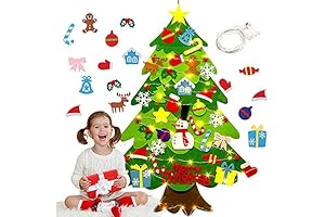 izosen Felt Christmas Tree for Toddlers