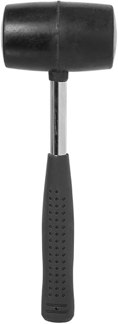 Milestone Camping 20420 12oz Rubber Mallet / Sturdy Steel Handle / Ideal For Putting Up Tents & Canopies