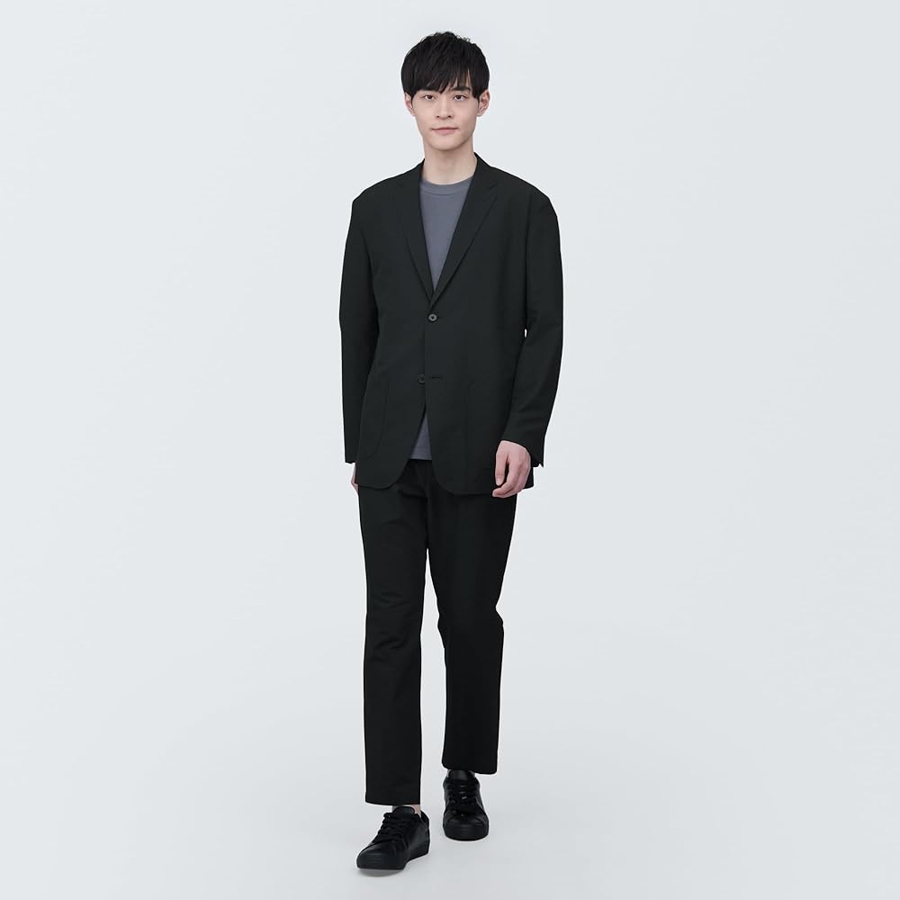 Amazon | 無印良品 紳士 風を通すストレッチサッカージャケット