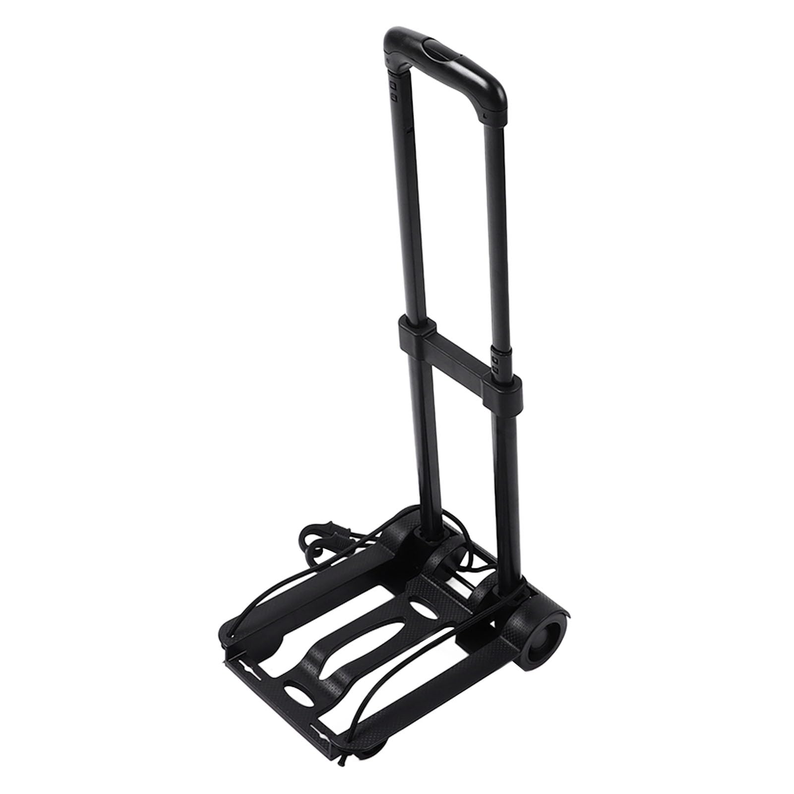 Small Folding Hand Truck, Easy to Carry Luggage Cart Multifunctional Trolley Cart Large Capacity Portable Luggage Hand Cart with Retractable Tie Rod for Carrying Travel Shopping