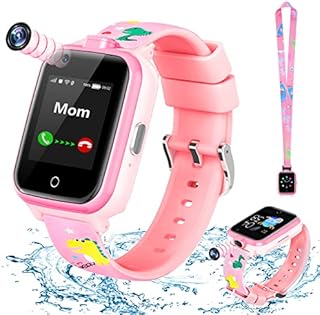 LiveGo Smart Watch für Kinder, 4G Sicheres Smartwatch mit Zwei Kameras, GPS-Tracker, SOS-Anruf für Kinder, Studenten im Alter von 4-12 Jahren, Geburtstagsgeschenke Schultag(T13 Rosa)
