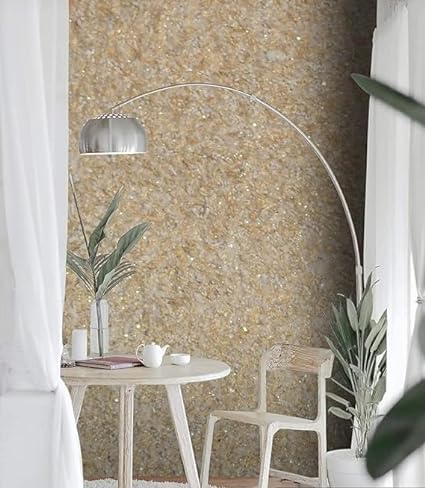 Cream Hi-Tech Silky Liquid Wallpaper: Revitalize Your Home with Ease | Silk Plast Liquid Wallpaper | Eco-Friendly Wallpaper | 3D Wallpaper - hi-36 (B0CMQDSJ1B) Amazon Price History, Amazon Price Tracker