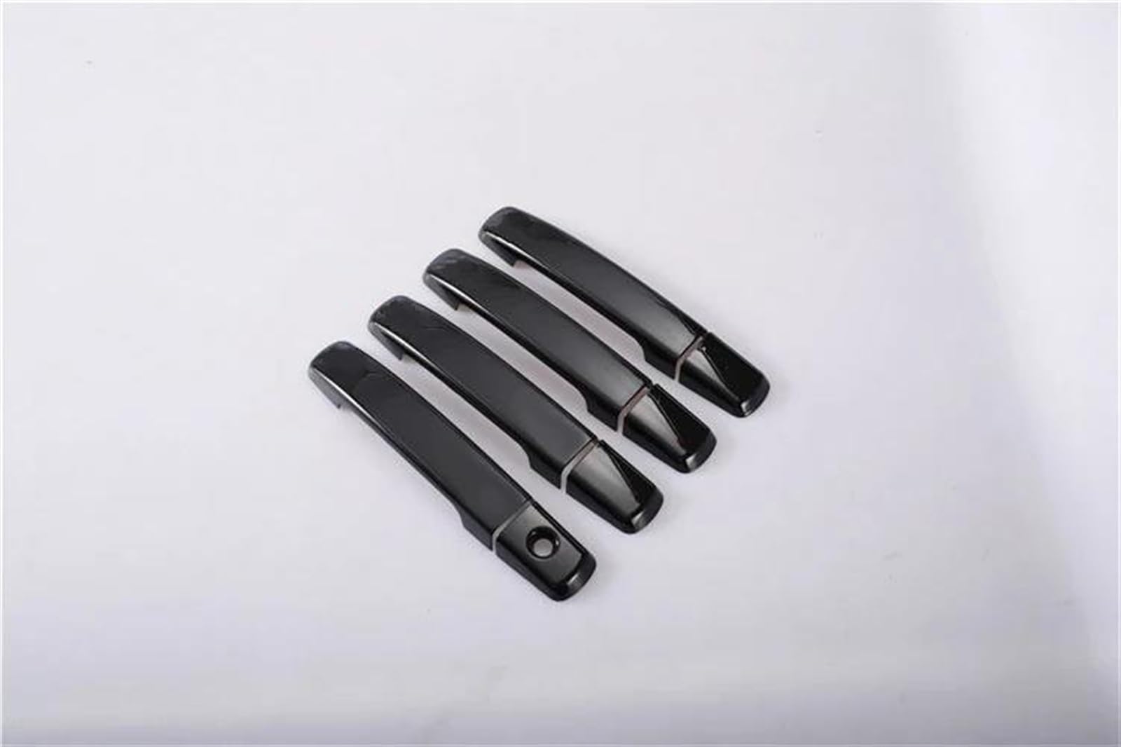 Kjhopy Black A Glossy Black Chrome Car Door Handle Cover Stickers For Nissan For Qashqai J10 2007-2013 Styling Accessories Exterior Door Handle(Black A)
