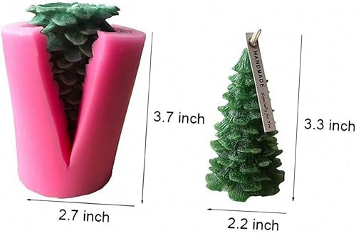 Miniatura 7 de VILLCASE 3 piezas de moldes de silicona para velas de silicona molde de vela regalo 3D pastel