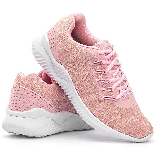 Tênis Feminino Esportivo com Cadarço Rosa e Squeeze Cor:Rosa;Tamanho:35;Gênero:Feminino