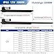 Jvnvlki 300mm Hub 3000N IP65 Wasserdicht Linearantrieb 12V Linear Actuator Linearmotor 5mm/s Mit Montagebügeln für Lift Coop Tür,Schrank, Fensteröffner, Türöffner, Home Automation