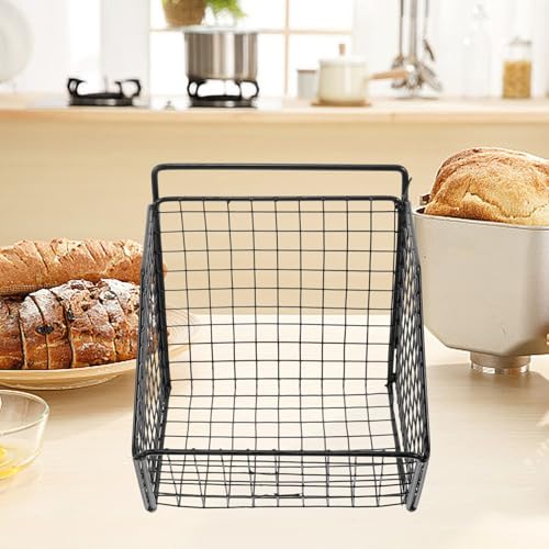 Cesta negro de almacenamiento de pared CRAFTHROU de acero al carbono 7