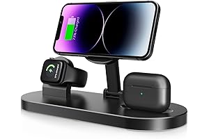 alltripal 3-in-1 Fast Mag-Safe Wireless Charger
