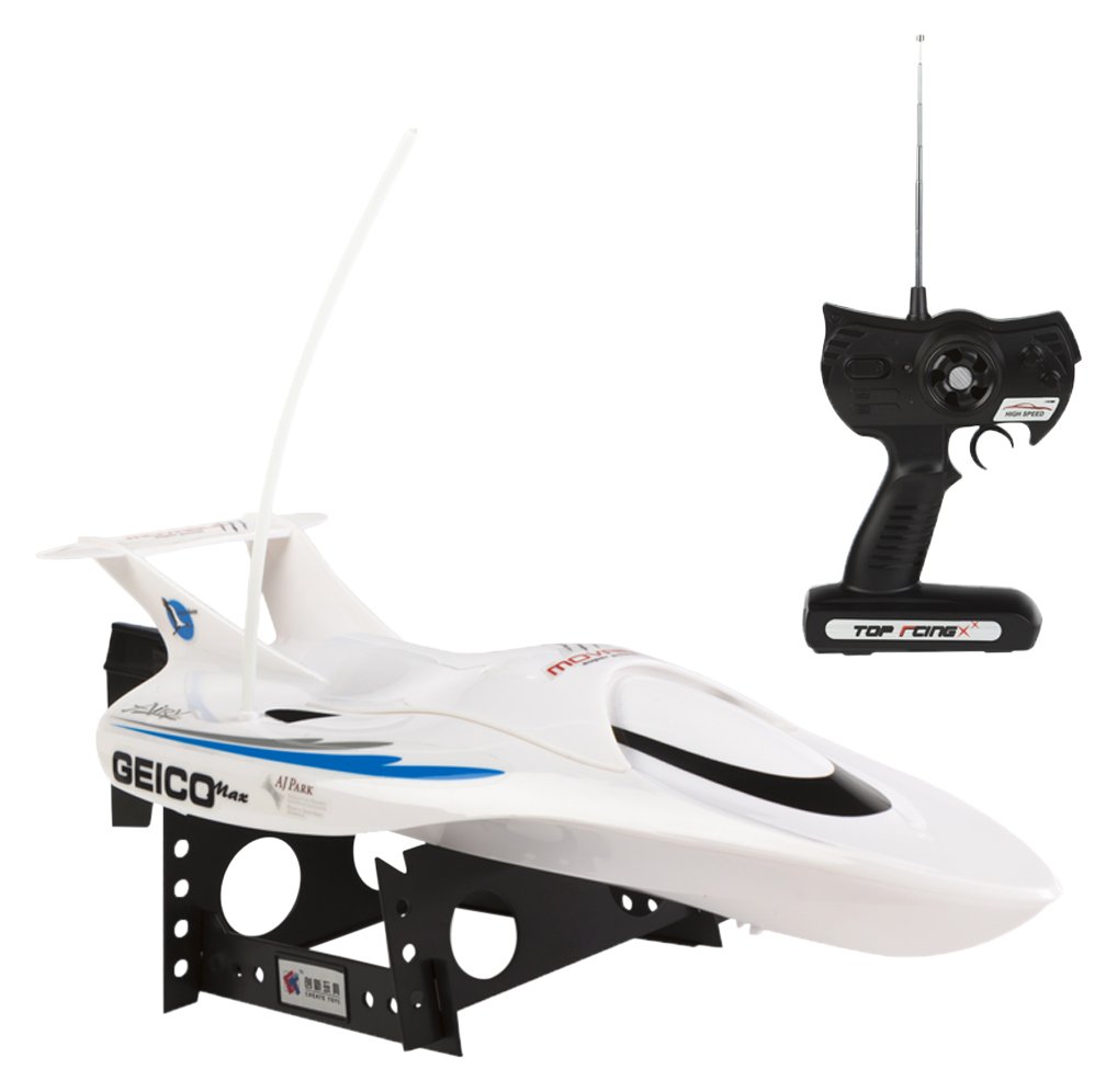 ColorBaby – Motoscafo radiocomandato, Dotato di Batteria Bianco