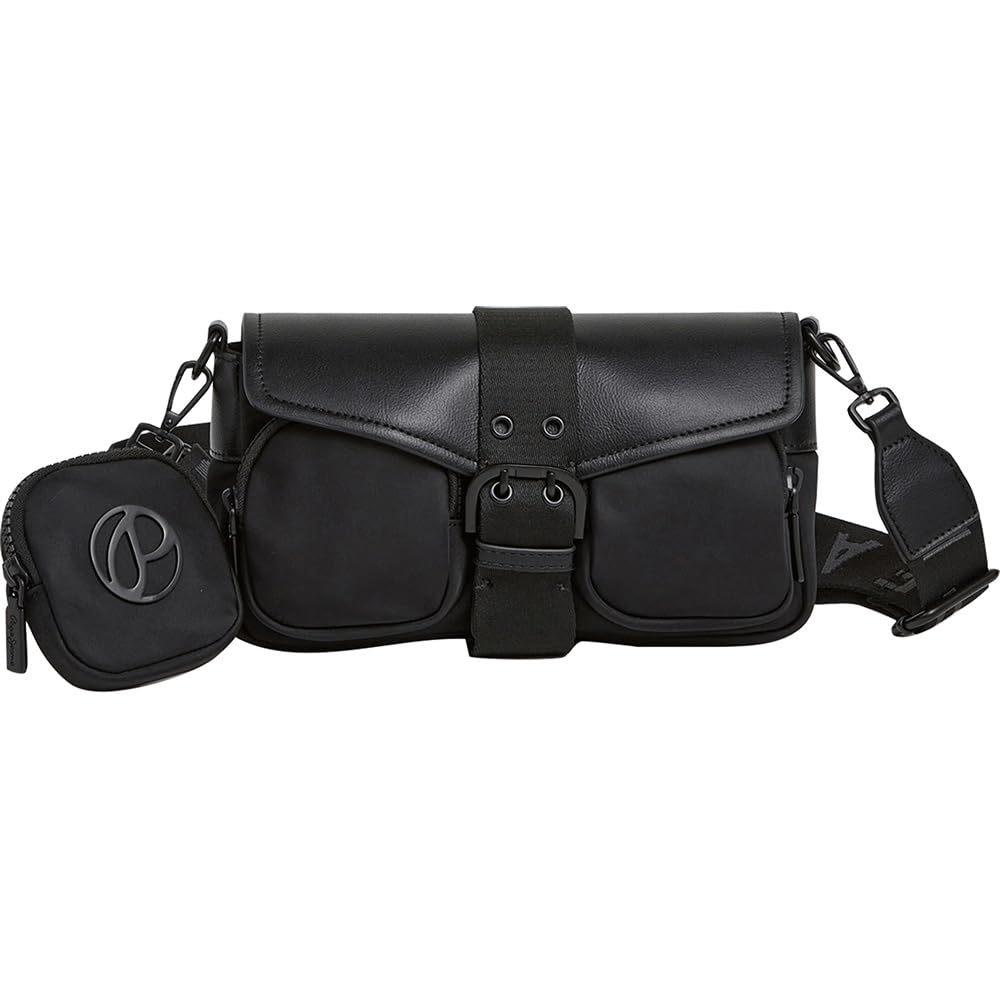 Pepe Jeans Women's GALE Bag, Black (BLACK), One size
