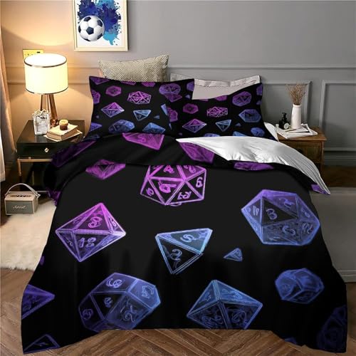 Housse de couette hypoallergénique imprimé dés 3D microfibre - 6