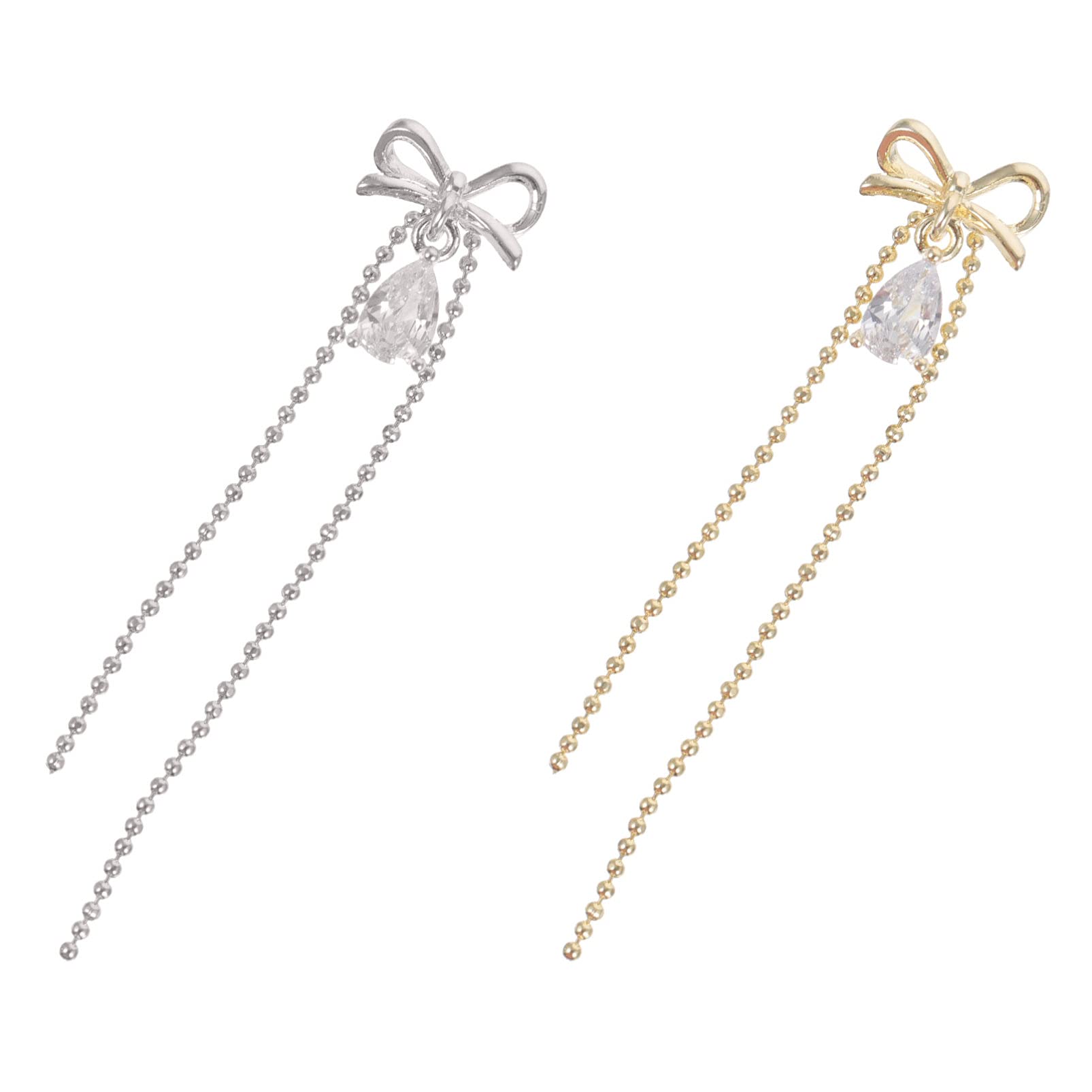 Ipetboom Retro Bow Nail Art Diamond Bowknot Nail Studs Manicure Supplies Manicure Decals