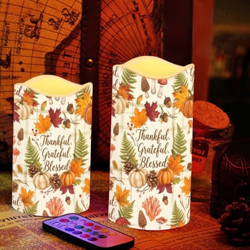 Image of Christmas Flameless LED Candles Set of 4 | Plaid Santa Flameless Candles, with Remote Flickering, Xmas LED Candles with Timer for Holiday Patio Celebration Accents
