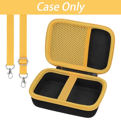 Image of khanka Hard Case for Kodak Smile+ /Kodak Smile Plus Camera,Black | EVA Hard Shell, Mesh Pocket Accessory Storage, Travel-Ready Portable Storage, Easy Carry Handle, Protective Case Only