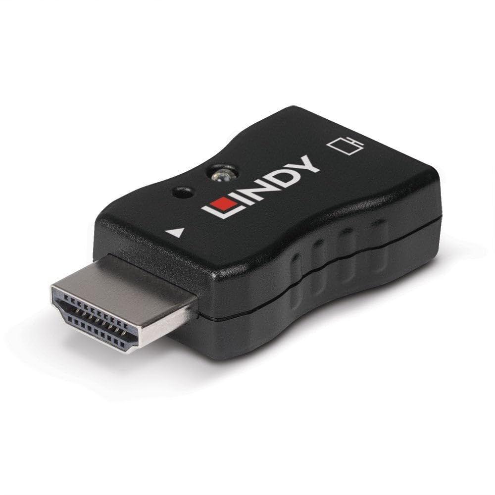 Lindy HDMI 2.1 EDID Emulator Advanced EDID Minder do wyświetlaczy HDMI, obsługuje 8K, HDR i wysokie częstotliwości odświeżania