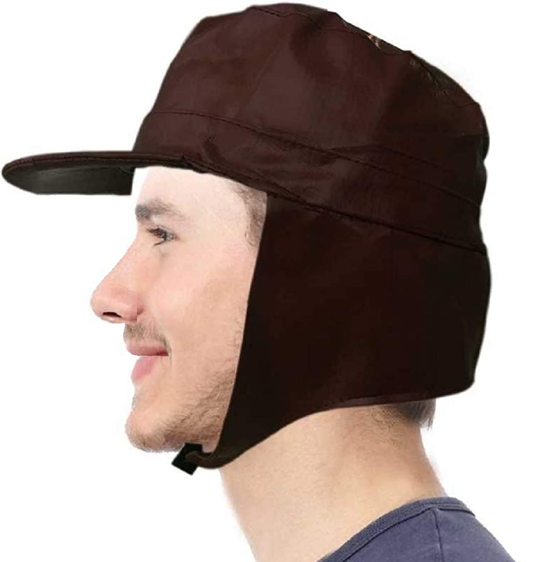 ATABZrain caps for Men and Women Brown
