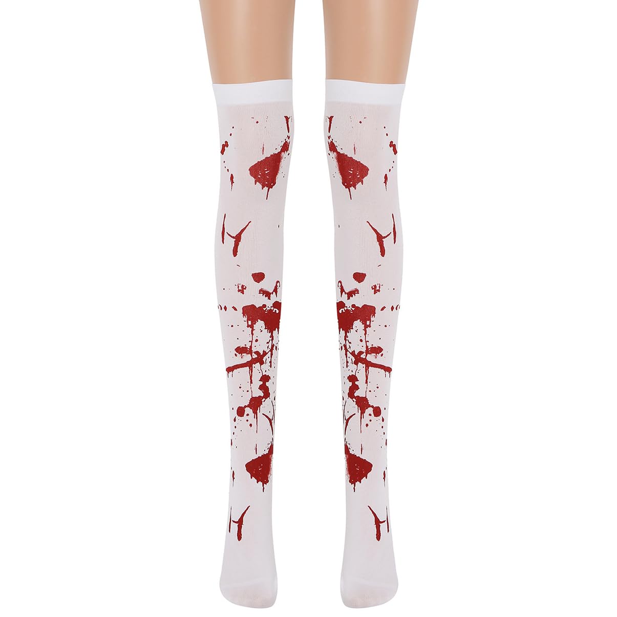 Disfraz De Enfermera con Estampado De Terror De Halloween, Accesorios De Cosplay De Zombi para Adultos