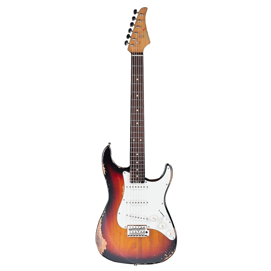 Amazon | EARTレトロ-VS 60 6弦ソリッドギターフルサイズ焼楓木