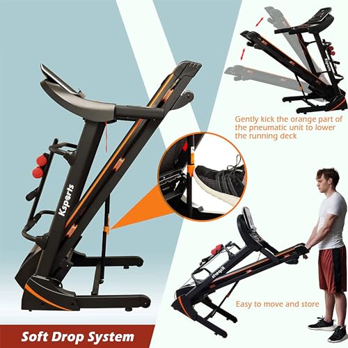 Ksports-Foldable-165-Inch-Cardio-Fitness-Portable-Treadmill-with-Bluetooth-Connectivity-LCD-Display-and-Tracking-Apps-for-Home-Gym-Equipment-Black