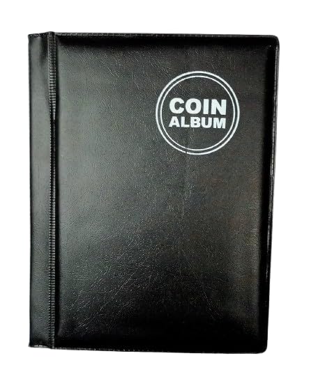 RCI 60 Pockets Coin Holder Album for Coin Collection & Storage Book for Collectors, Black (1 Pcs)-picture-17