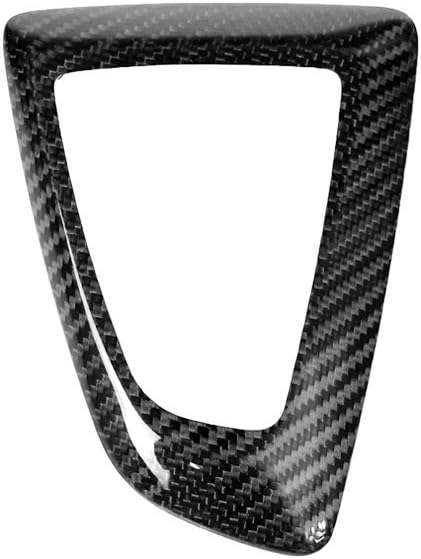 WLKE Car Real Carbon Fiber Gear Shift Knob Cover Panel Surround Trim Fit for BMW 1 2 3 4 Series