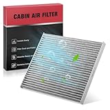 BDFHYK CF11819 Cabin Air Filter w/Activated Carbon Compatible with Chevy 2010-2017 Equinox, 2011-2015 Captiva Sport, Compatible with Hyundai 12-17 Azera, 12-18 Santa Fe, 13-18 Santa Fe Sport, Sonata