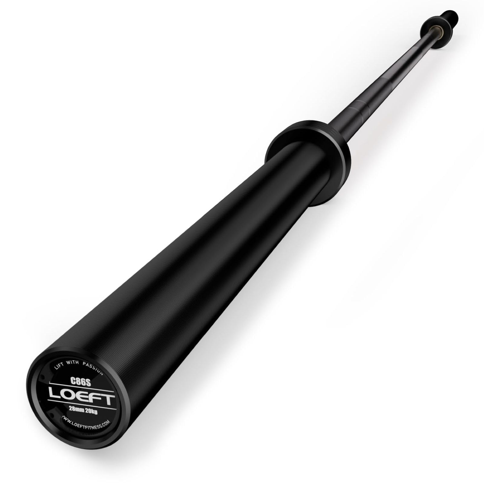 7ft Olympic Barbell, 20kg Barbell for Powerlifting and Weightlifting, 2000 lbs Weight Capacity 215K PSI Weight Bar Fit 2" Weights for Squat, Bench Press, Deadlift