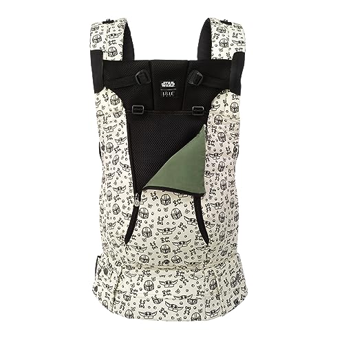 Image of LÍLLÉbaby Complete All Seasons Ergonomic 6-in-1 Baby Carrier Infant to Toddler with Lumbar Support (7-45 Pounds), 360 Degree Wear, Inward & Outward Facing (Disney's Star Wars Grogu's Snack Attack)