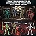 BOZOBO 8pcs T13 Action Figures Assembly Required，DIY Multi-Colored Titan 13 Action Figure Set with Medieval Knight Style，3D Printed Multi-Jointed Movable T 13 Dummy Action Figure for Kids & Adults