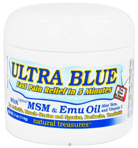 Natural Treasure - Ultra Blue W MSM & Emu Oil - 4 OZ