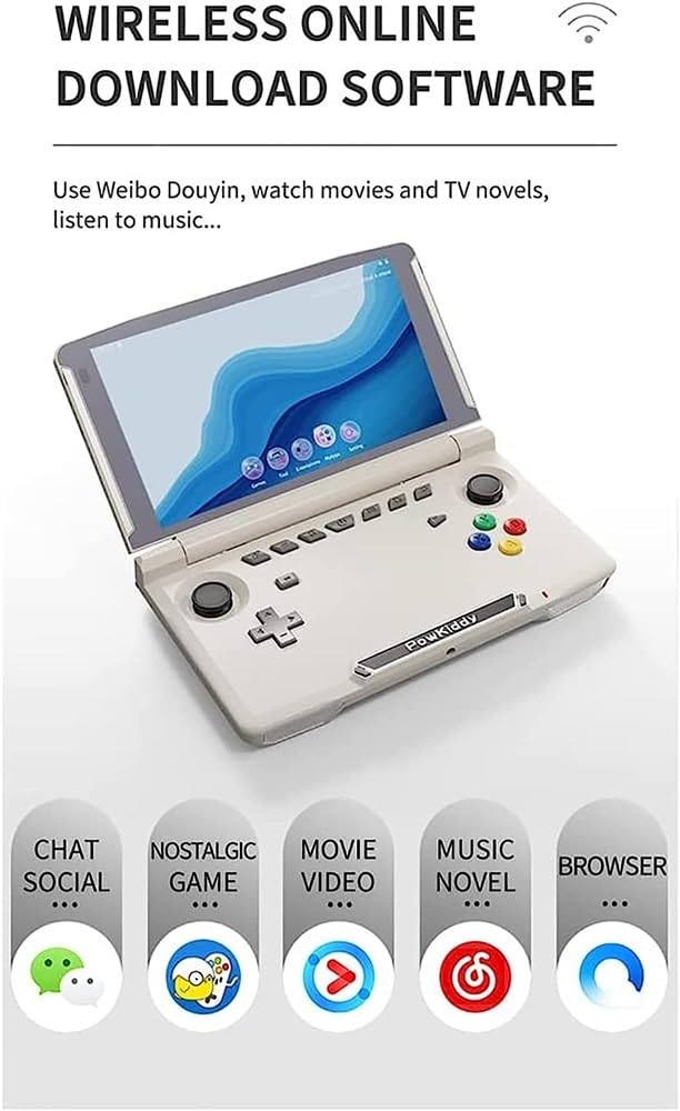 Consola de juegos arcade de mano, consola de juegos portátil retro con almacenamiento de 64 G y pantalla táctil IPS de 5.5 pulgadas para juegos clásicos