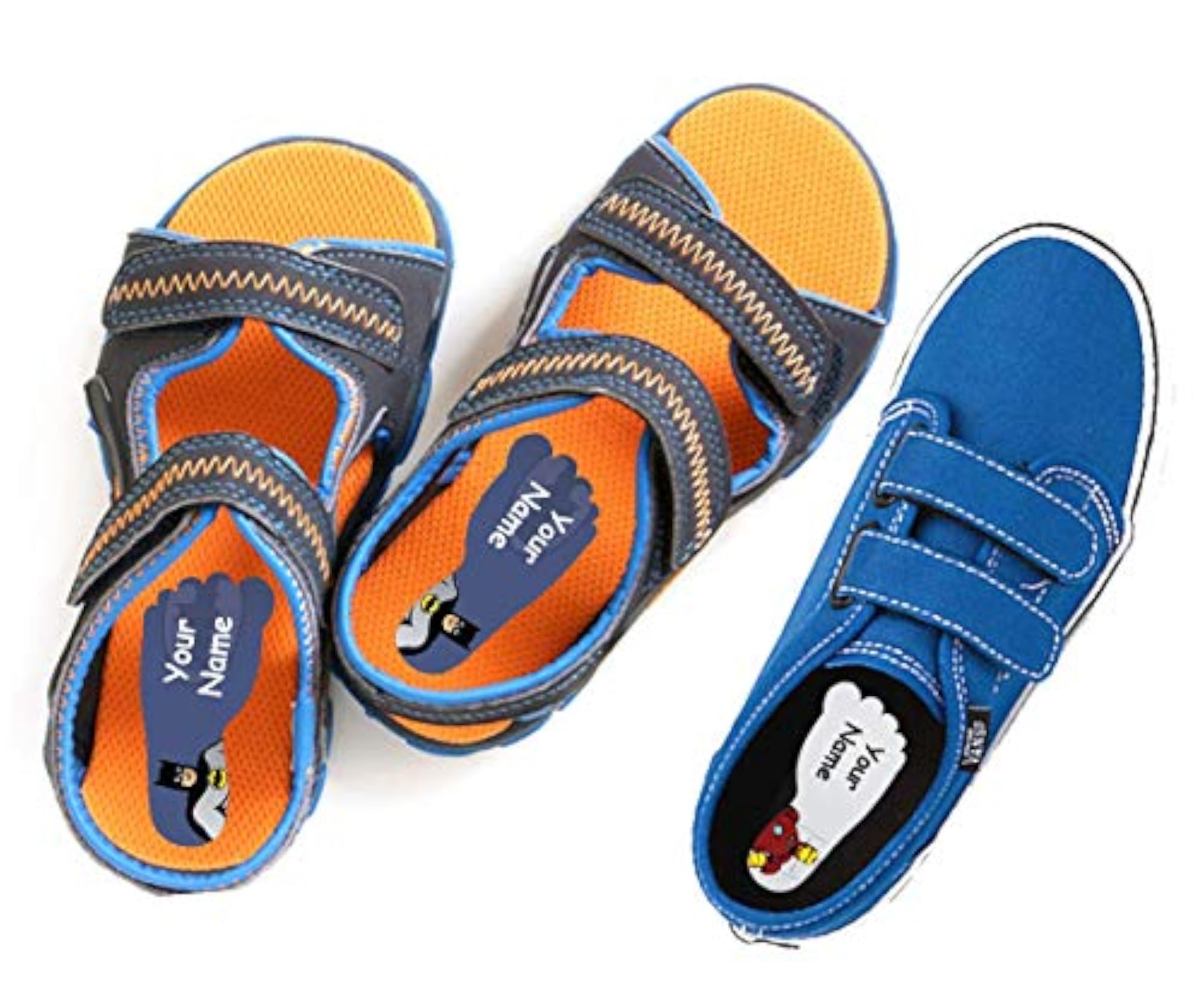 Personalized Waterproof Shoe Name Stickers for Kids